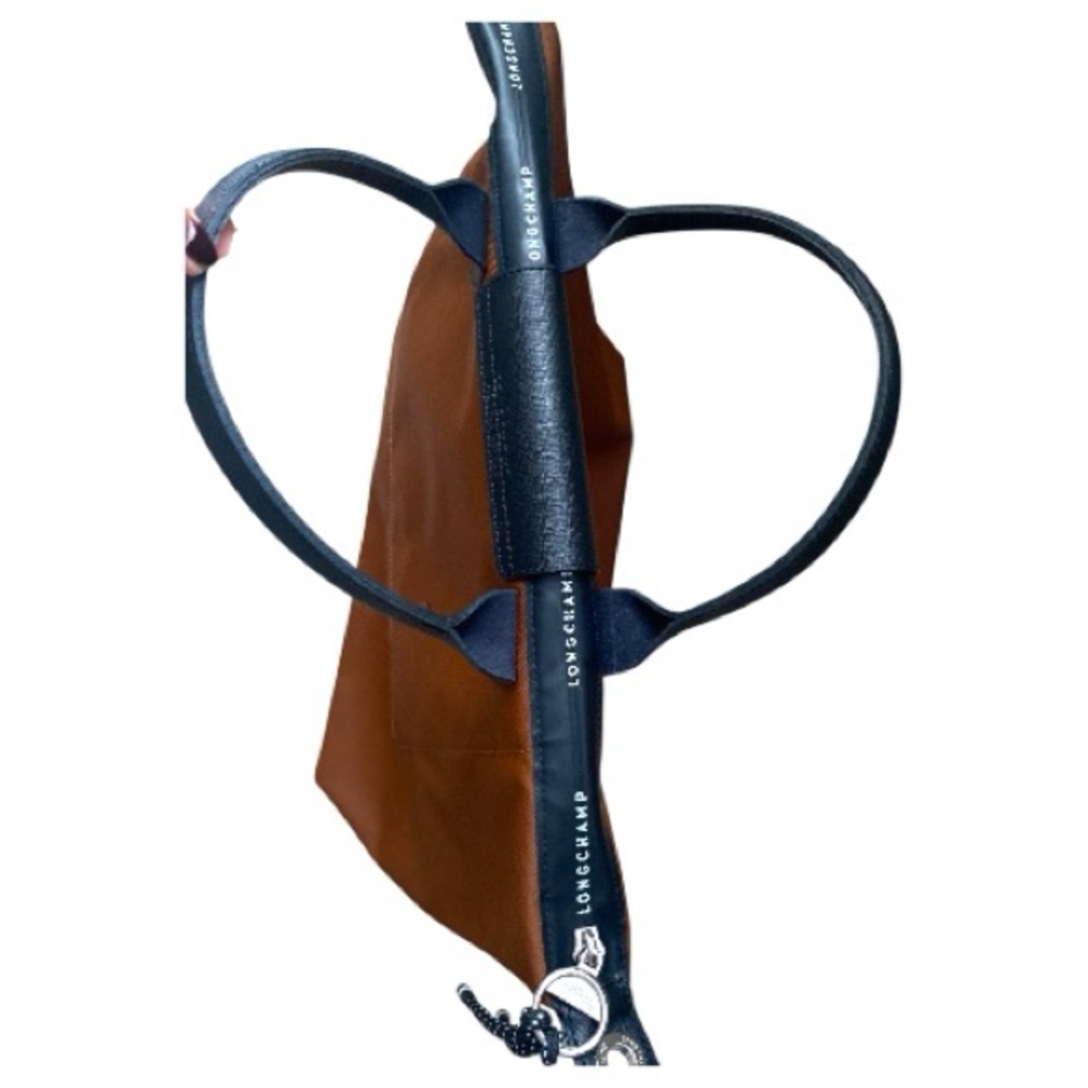 Longchamp Brown Tote with Black Trim - Picture 6 of 15